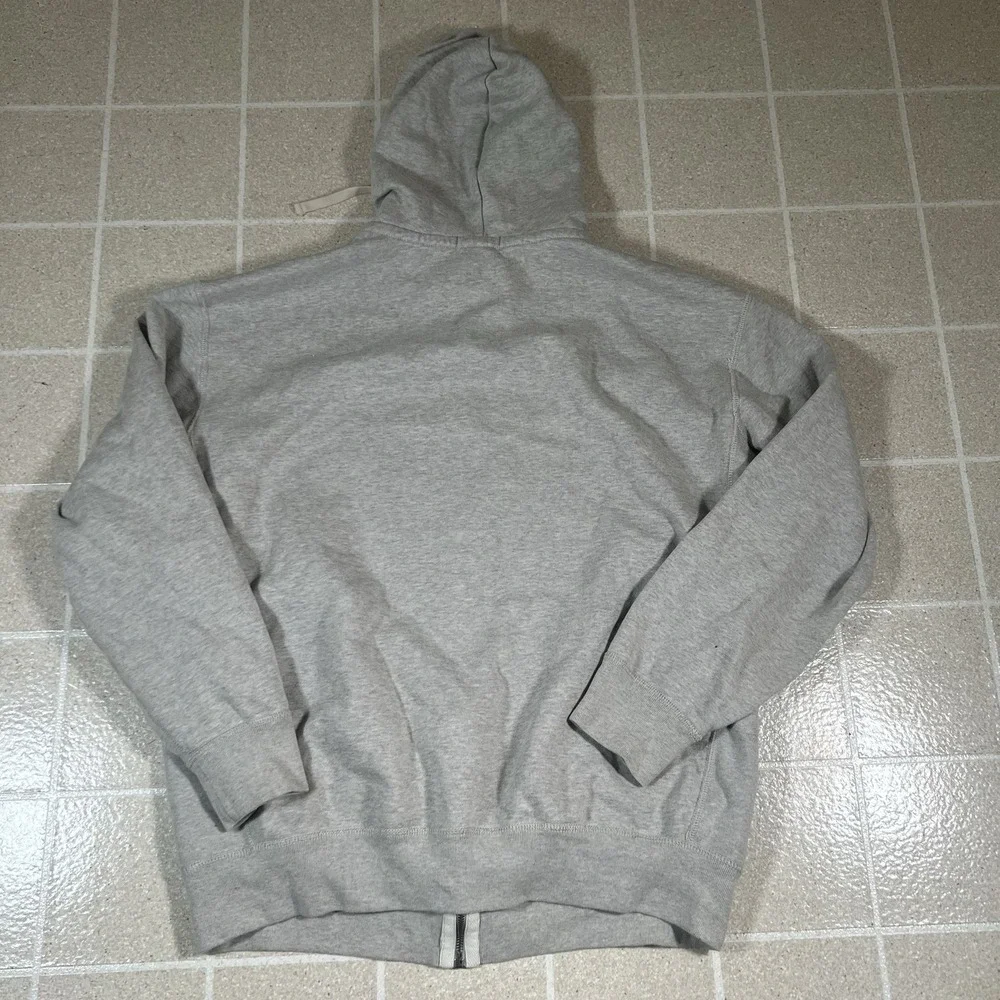 XLT Polo Ralph Lauren Hoodie Men's Grey Zip Up Thermal Lined Pony Logo Fleece